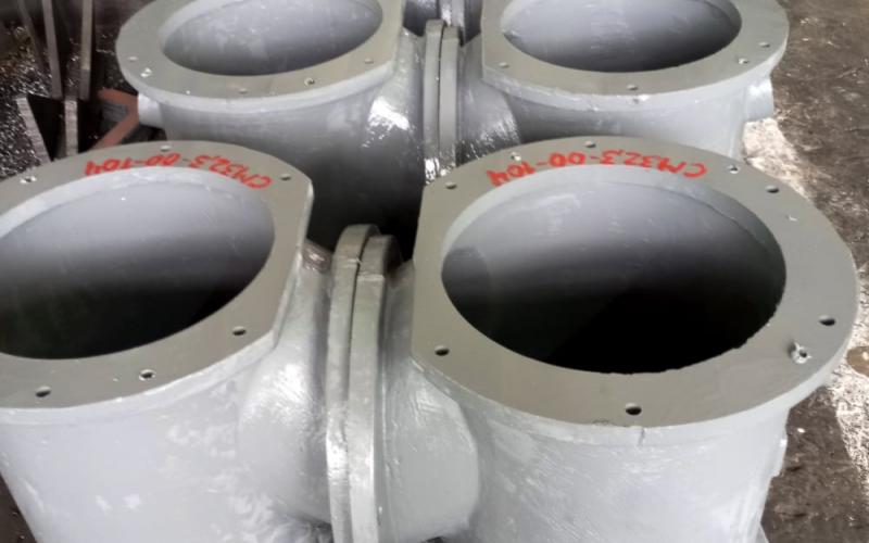 Тройник стояка отвода коксового газа