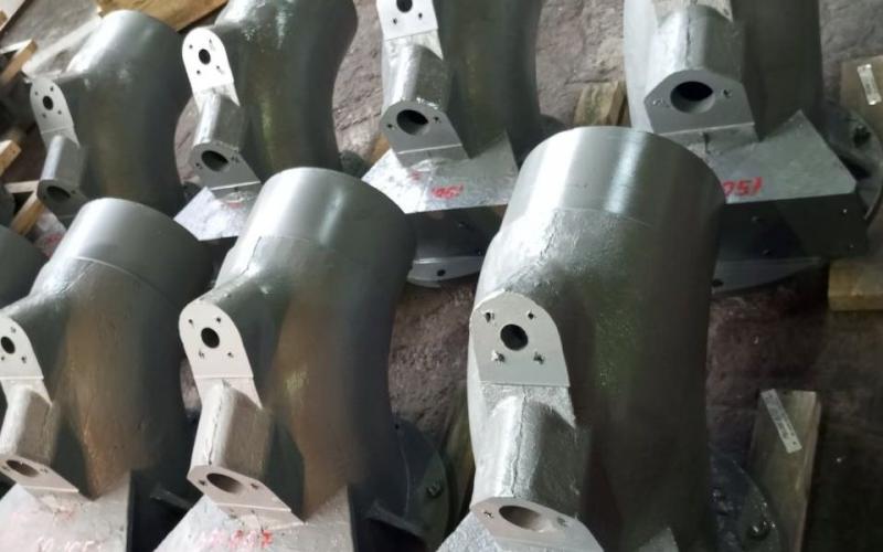 Колено стояка отвода коксового газа